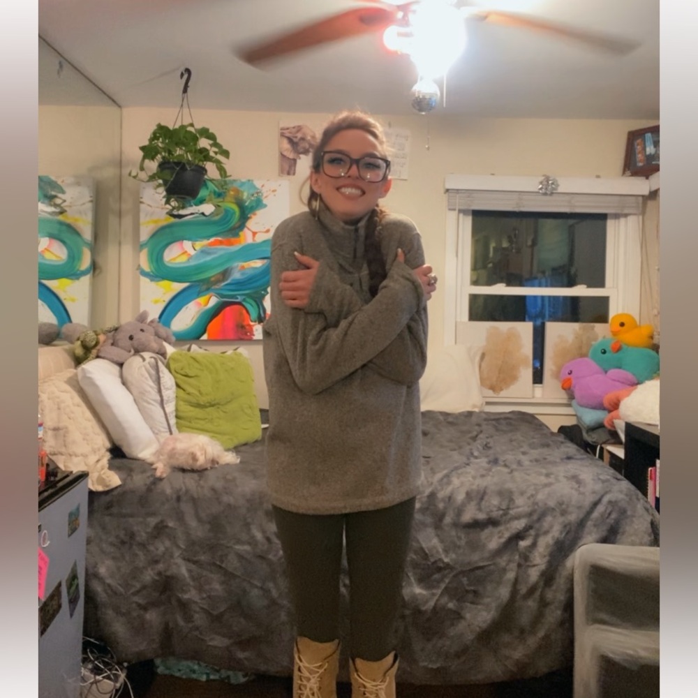 The North Face Tan Fleece Pullover - Picture 8 of 17